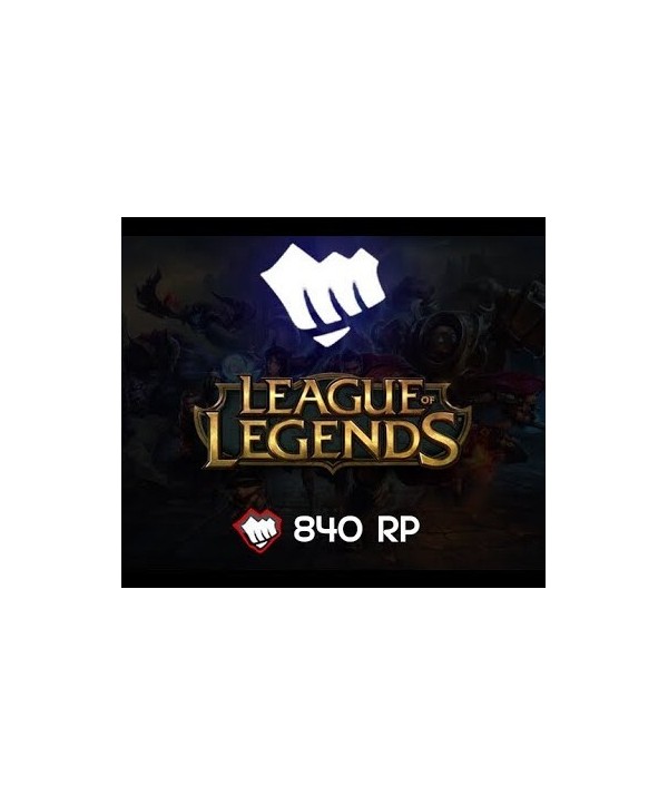 League of Legends 840 RP Prepaid Card TURKEY Key 